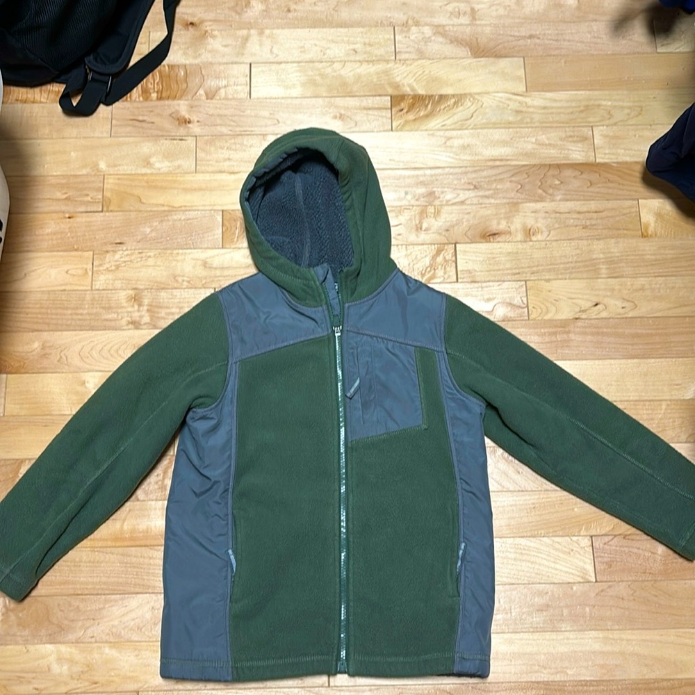 Lands’ End Green Mid Weight Jacket for Boys Size 7